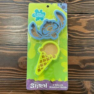5/$20 NEW 2Pk Disney Stitch Silicone Breakfast Molds